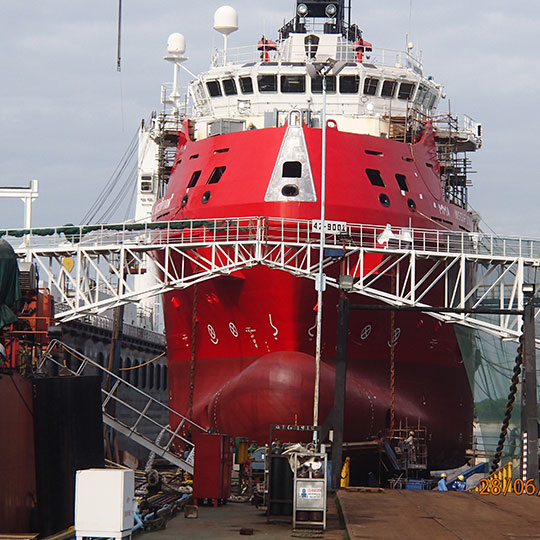 Bayu Undan Field - Dual Purpose Platform Support Vessel 